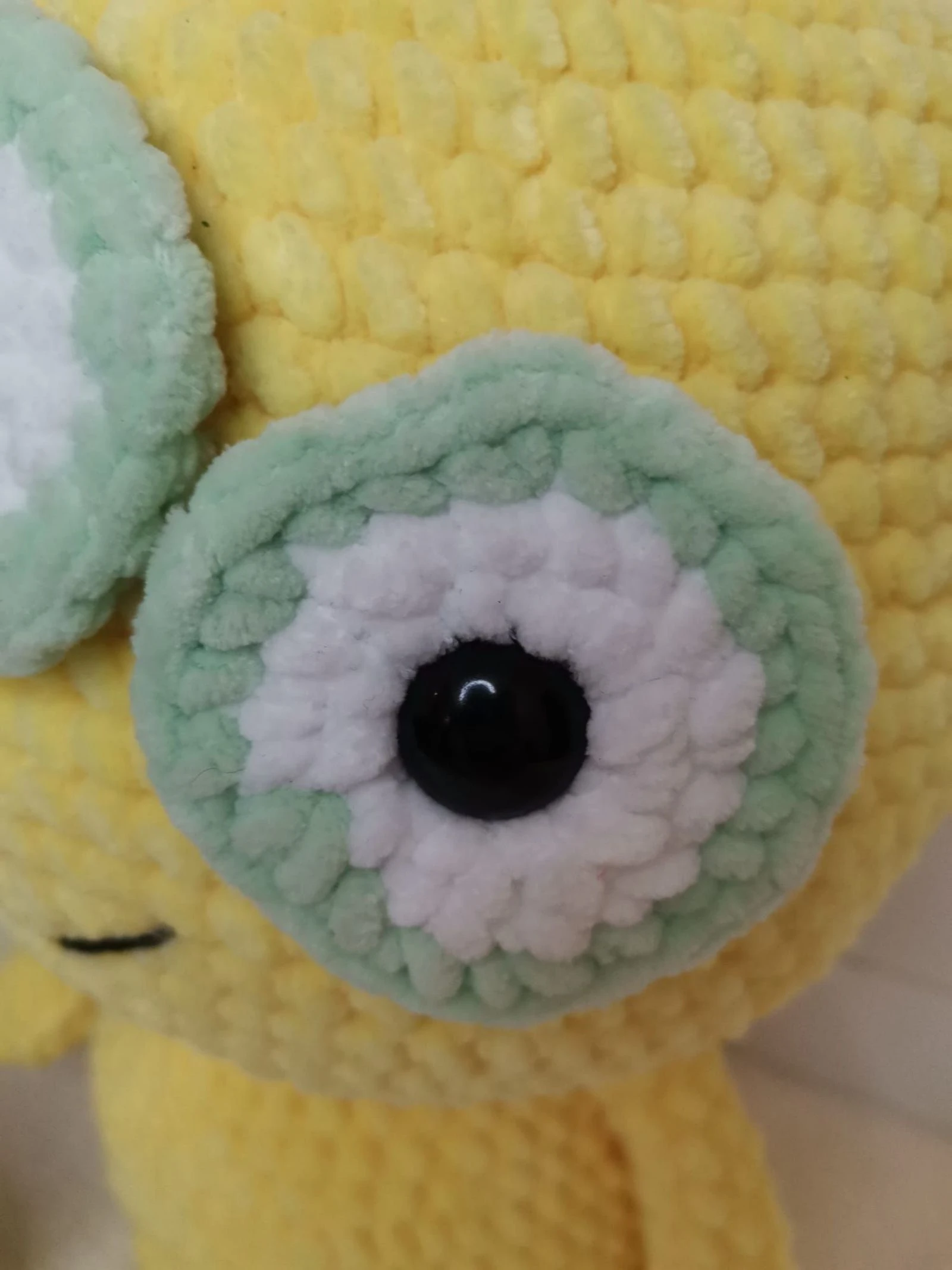 Marciano de três olhos tecido à mão - Amigurumi grande - 42,5 cm – photo 7